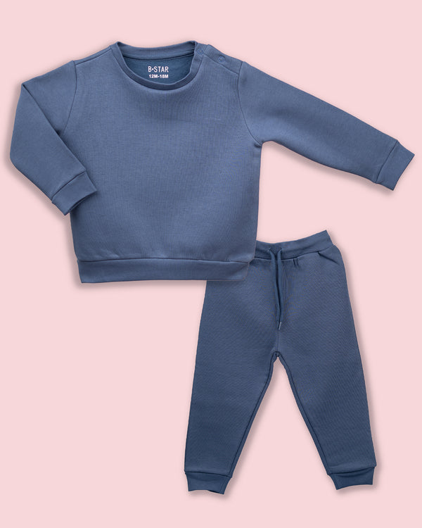Stylish Blue Sweatshirt & Joggers for Kids